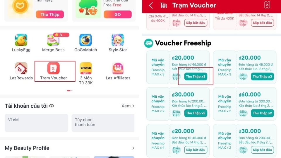 Lấy mã giảm giá vận chuyển