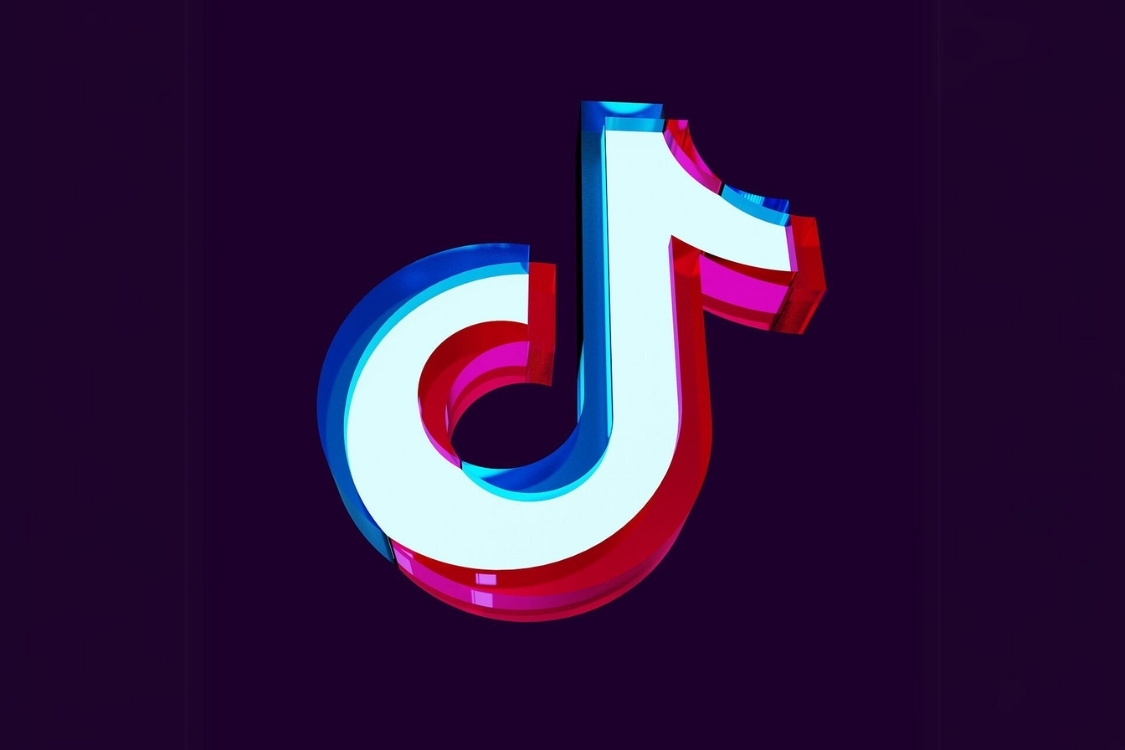 Logo biểu tượng TikTok sáng tạo, phối 3D 1