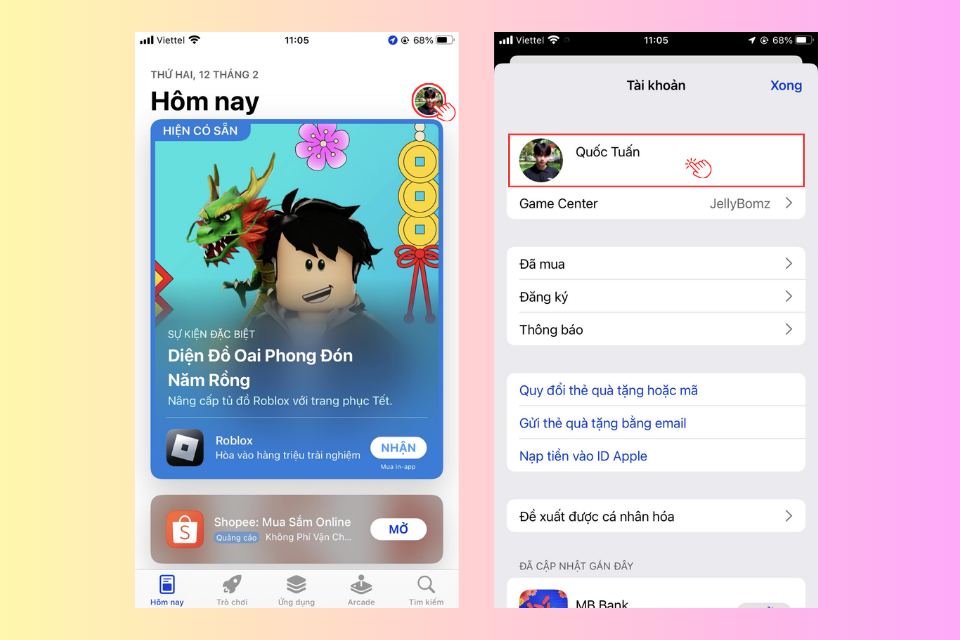 Mở ứng dụng App Store trên các thiết bị iOS của bạn
