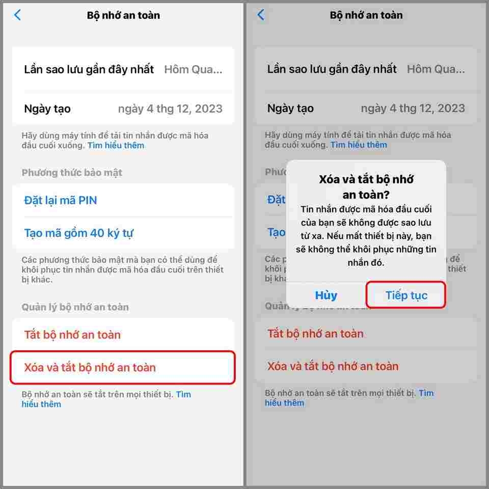 tắt mã hóa Messenger Android bước 1
