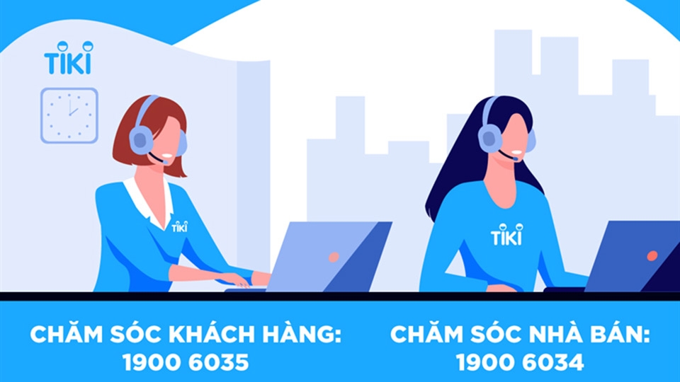 Hotline chăm sóc khách hàng của Tiki