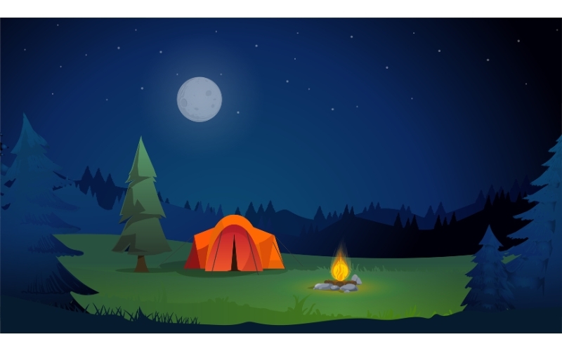 Background hoạt hình cảnh vật thiên nhiên 1