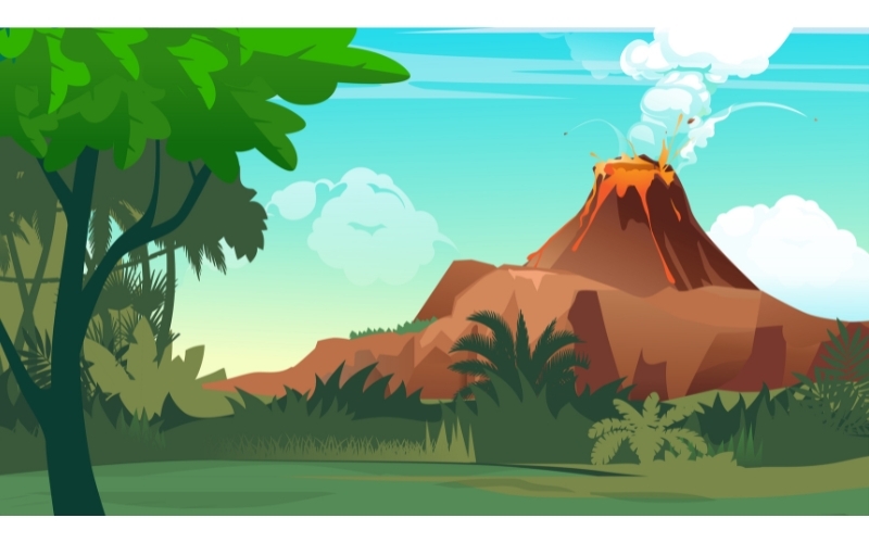 Background hoạt hình cảnh vật thiên nhiên 2