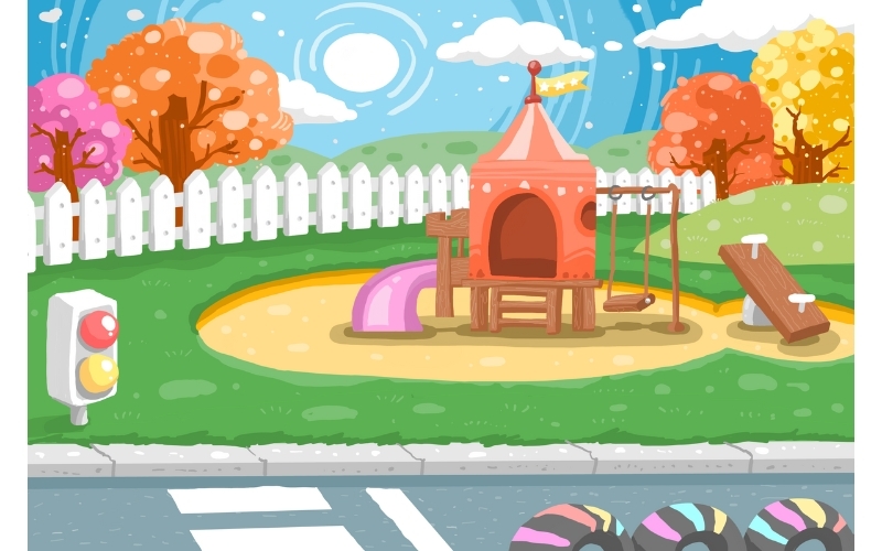 Background hoạt hình ngoại cảnh 11