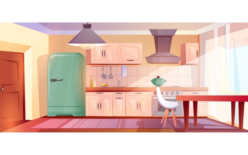 Background hoạt hình về kiến trúc nội thất 1