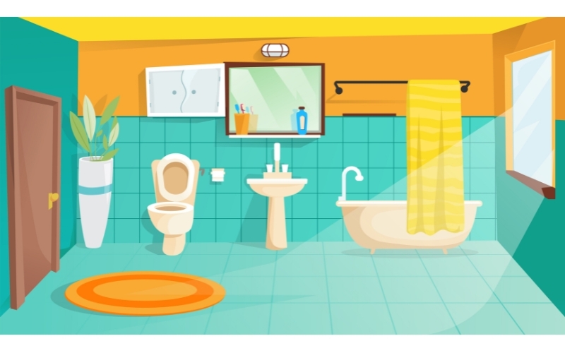 Background hoạt hình về kiến trúc nội thất 2