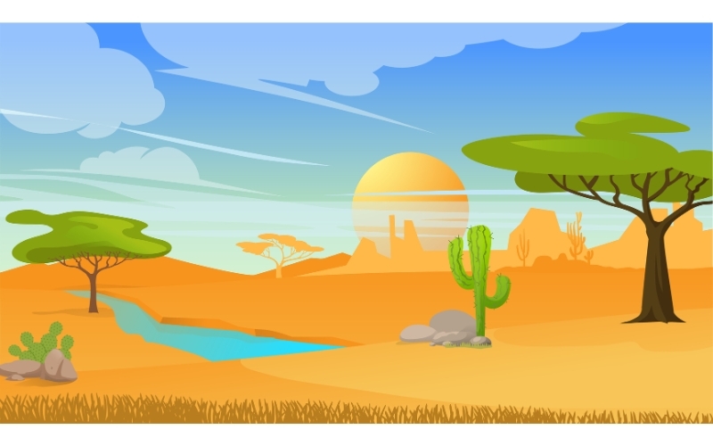 Background hoạt hình cảnh vật thiên nhiên 4