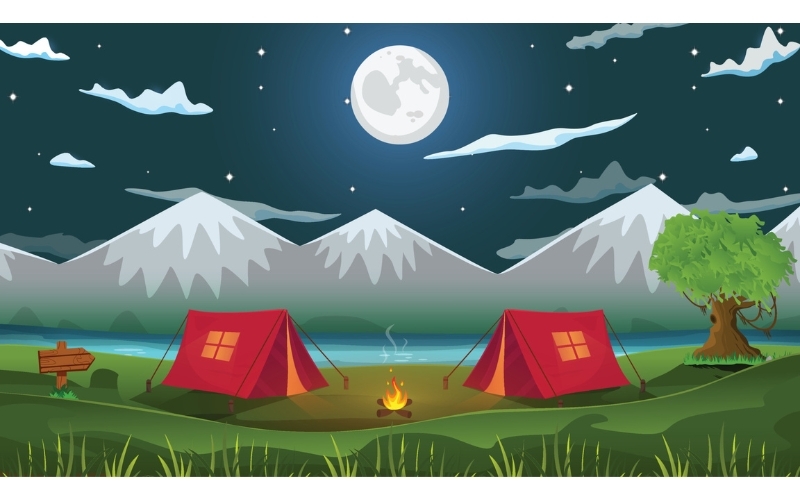 Background hoạt hình cảnh vật thiên nhiên 5