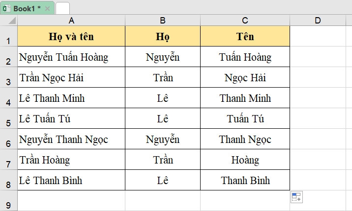Cách chia ô trong Excel (15)