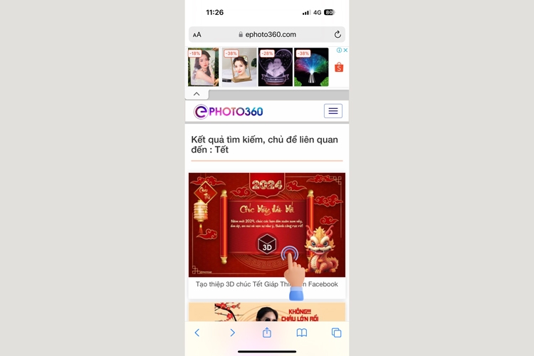 Cách tạo thiệp chúc Tết 2024 bằng điện thoại trên website - 10