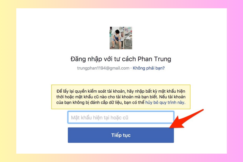 lấy lại facebook bị hack email và số điện thoại hình 12