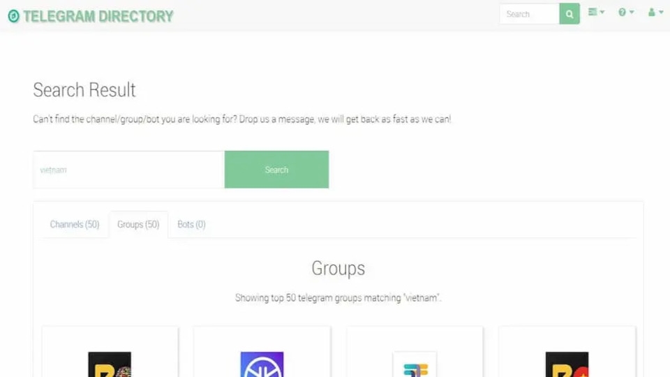 Cách tìm nhóm Telegram riêng tư từ liên kết lời mời