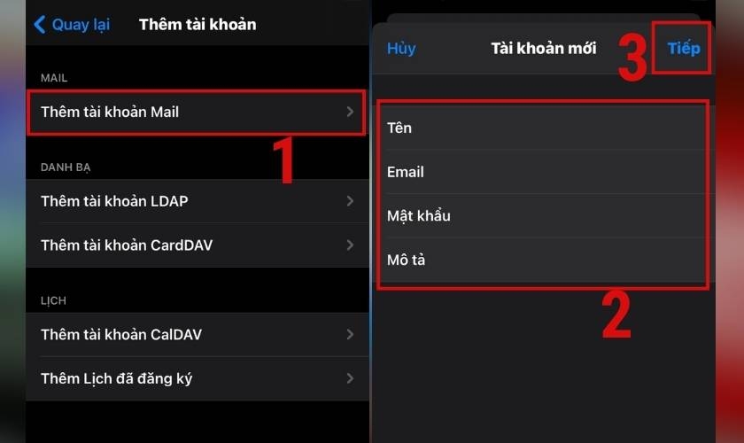 Tạo email trên điện thoại iPhone đơn giản, nhanh chóng khi thực hiện theo hướng dẫn sau 6
