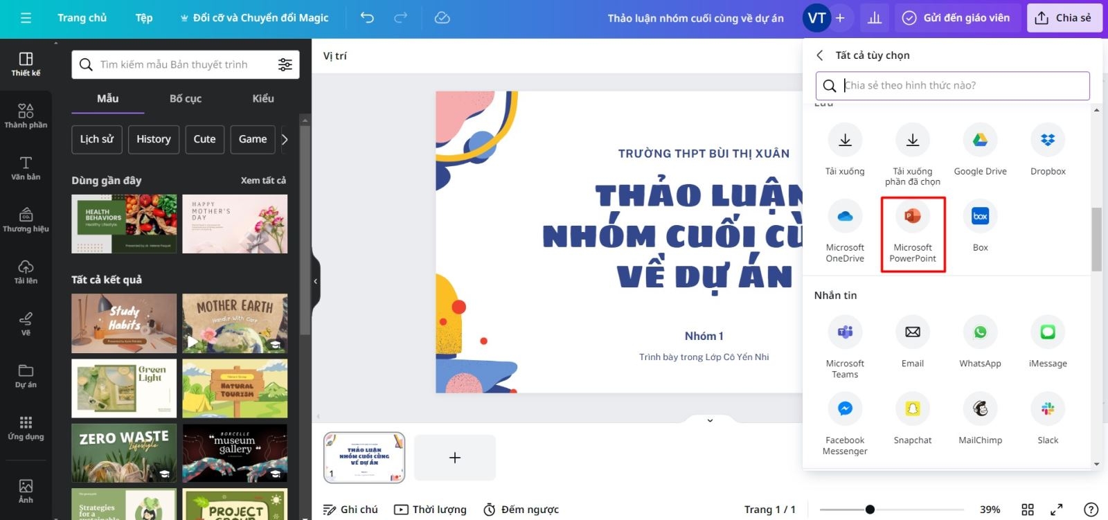 Cách tải Canva về Powerpoint đơn giản, nhanh chóng và không bị mất hiệu ứng 2