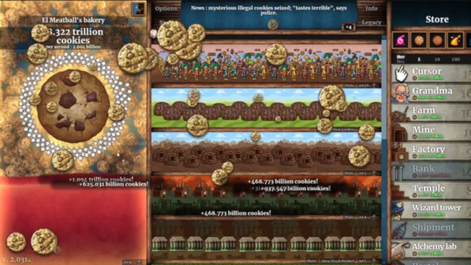 Đồ hoạ và âm thanh của Cookie Clicker