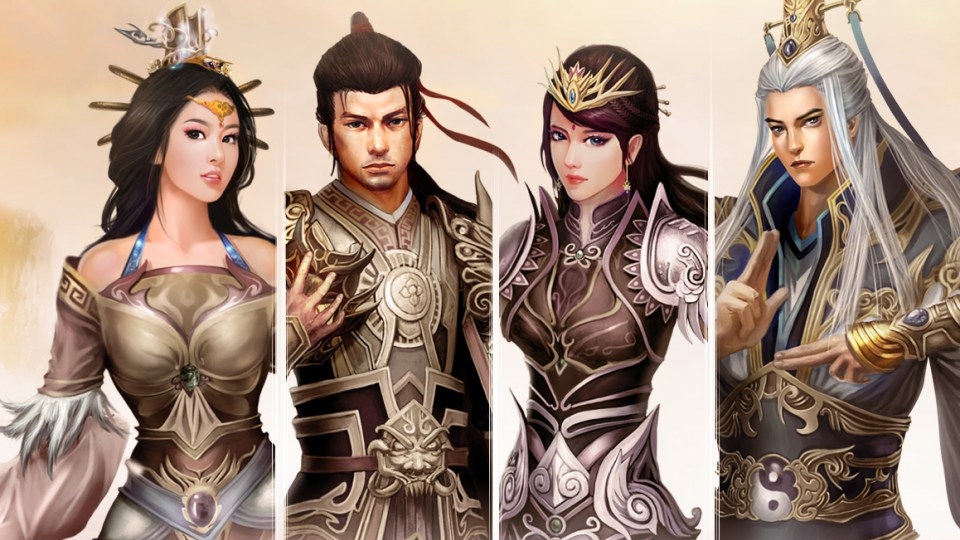 Nhân vật trong game thuộc 6 môn phái