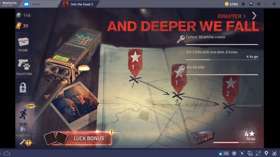 Chế độ chơi đa dạng trong game Into the Dead 2