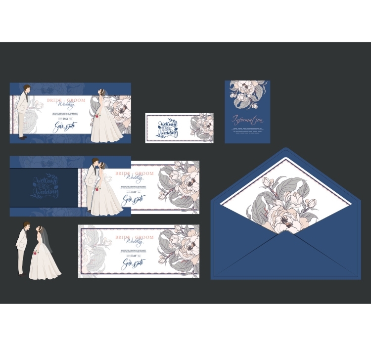 Background thiệp mời dành cho tiệc cưới 1