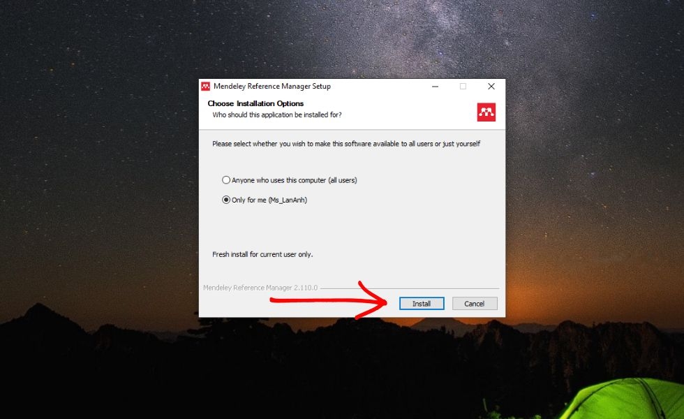cài đặt ứng dụng trên PC