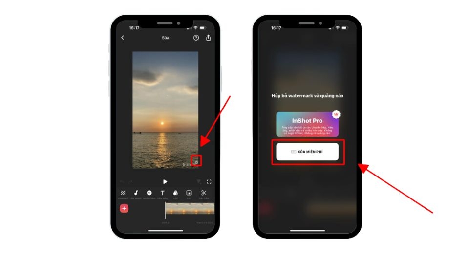 Lưu video không dính logo InShot