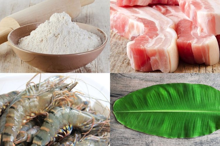 Nguyên liệu làm bánh bột lọc la chuối