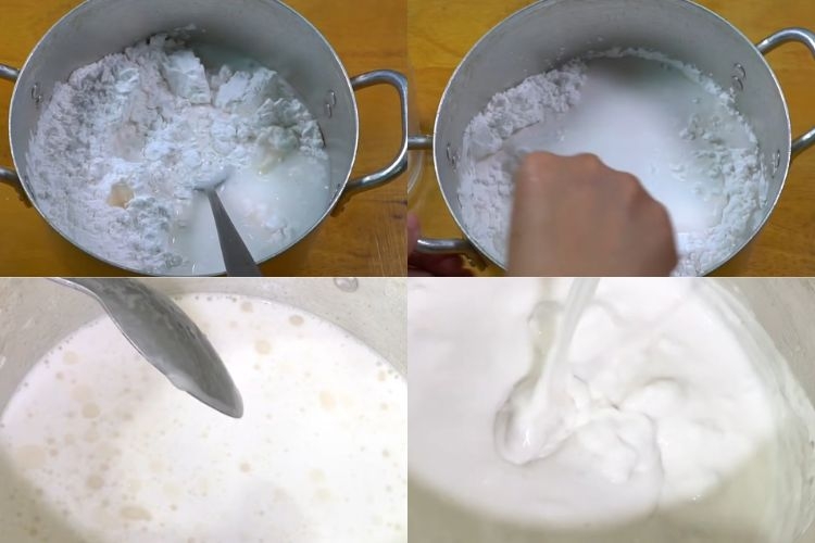 Pha bột làm bánh bột lọc