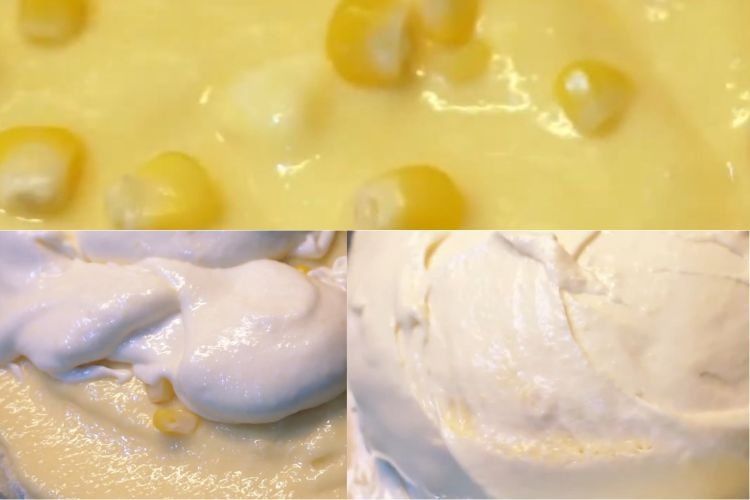 Tạo hình cho bánh kem bắp