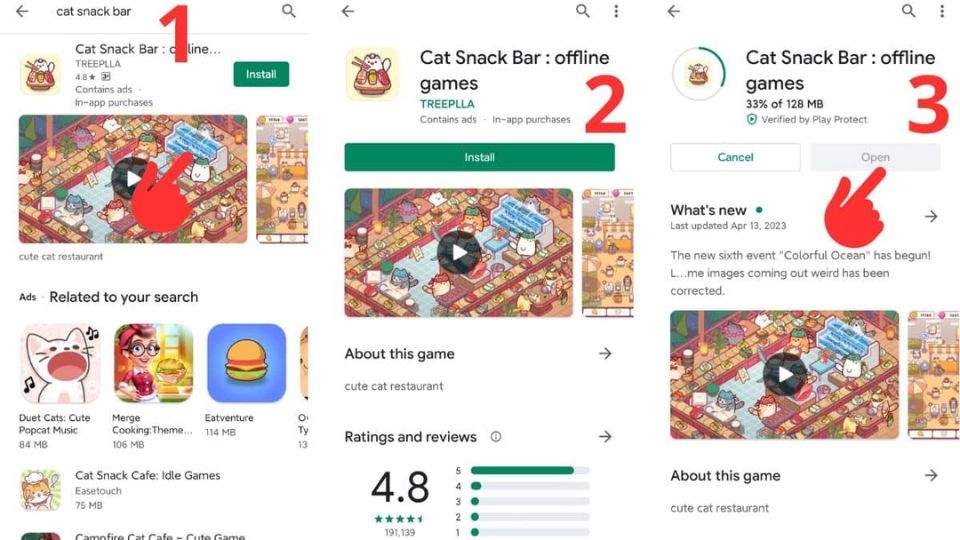 Cách tải Cat Snack Bar nhanh chóng dành cho Android