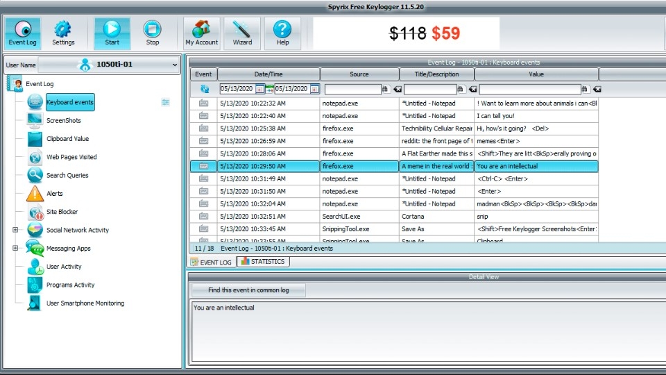 Spyrix Free Keylogger