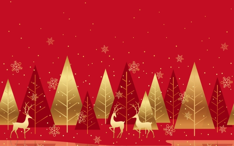 Background đỏ dành cho Giáng sinh 2