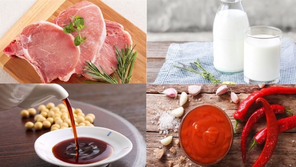 Thịt sườn cốt lết rim sữa tươi