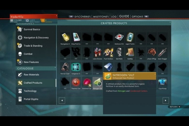 Hệ thống giao dịch trong No Man’s Sky