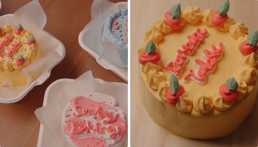 Thành phẩm là những chiếc bánh kem mini xinh xắn