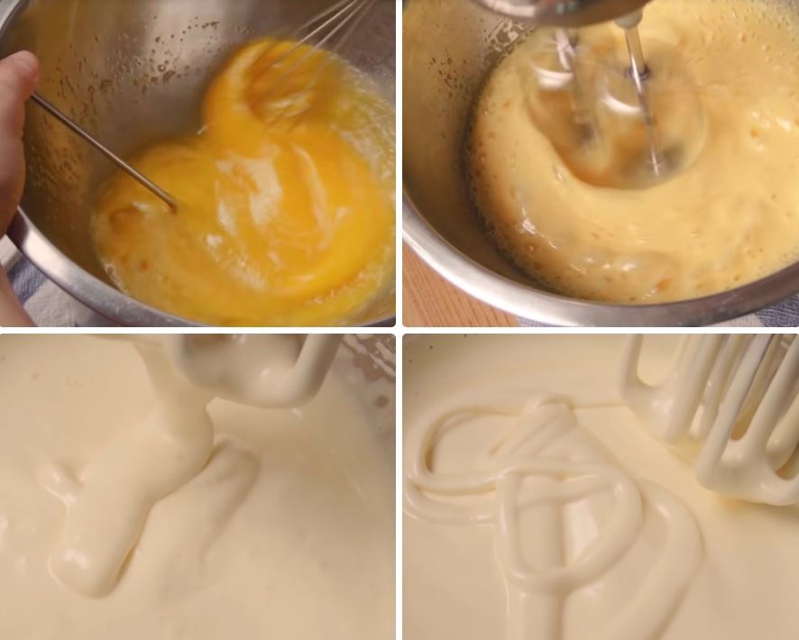 Dùng máy đánh trứng để hỗn hợp nhanh chóng đạt yêu cầu