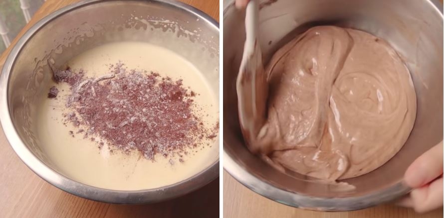 Trộn bột làm bánh cần giữ độ mịn màng