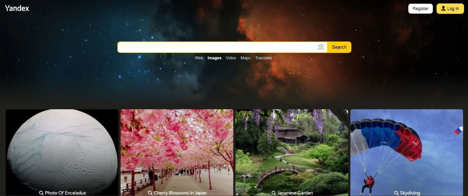 Yandex - website tìm kiếm ảnh gốc chuẩn xác