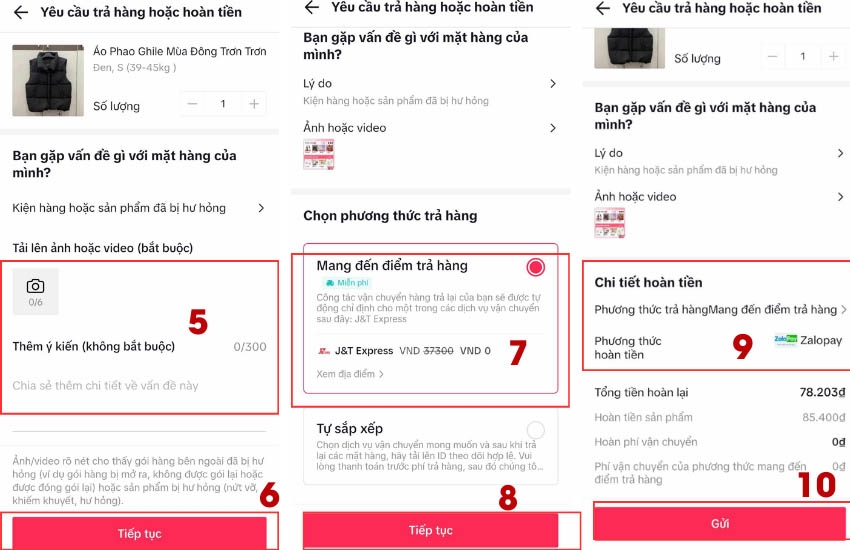 Cách trả hàng trên Tiktok và hoàn tiền nhanh chóng, thao tác đơn giản sau khi đã nhận được hàng 3