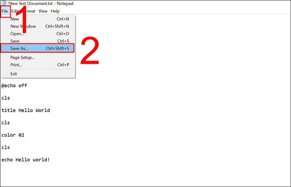 Lưu các thông tin quan trọng theo lệnh