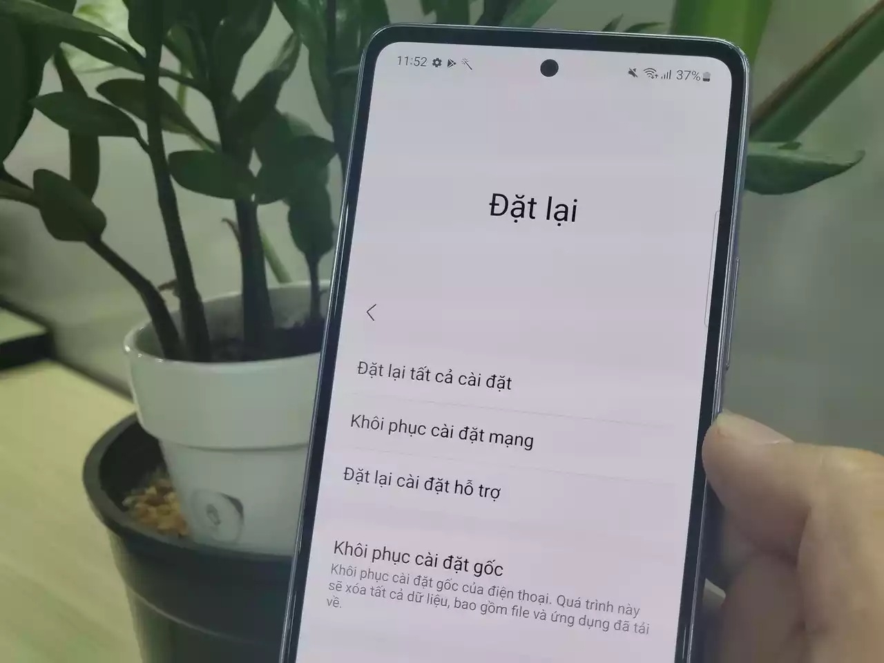 Reset máy