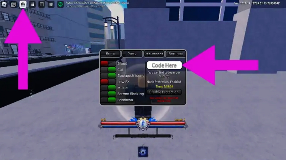 Cách nhập code Peroxide đổi thưởng