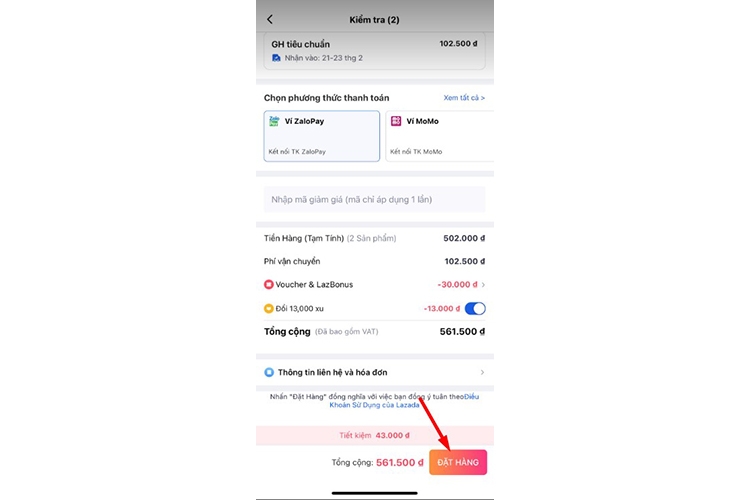 Ví voucher Lazada (hình 11)