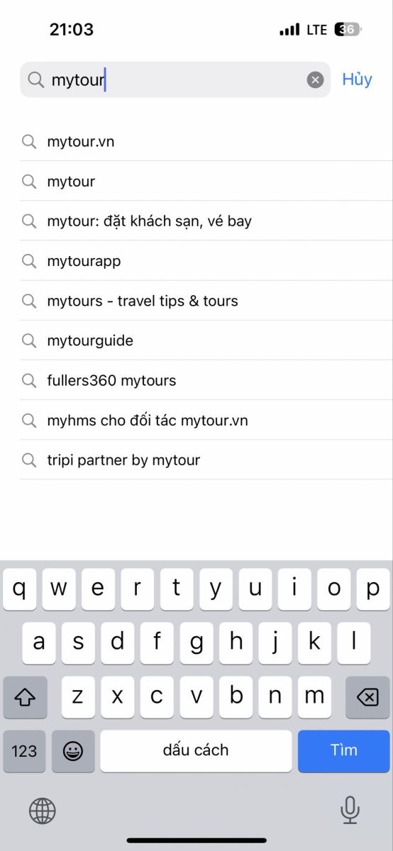 Hướng dẫn tải ứng dụng Mytour.vn