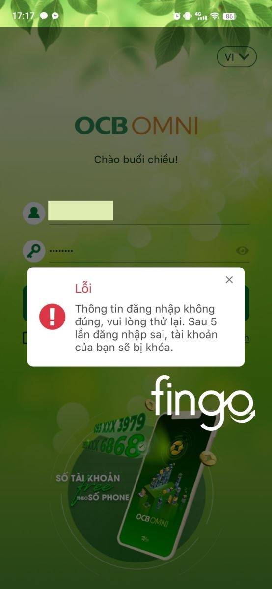 Tài khoản ngân hàng bị khóa trên điện thoại - Ảnh 02