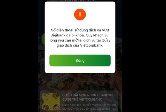 Tài khoản ngân hàng bị khóa trên điện thoại - Ảnh 05