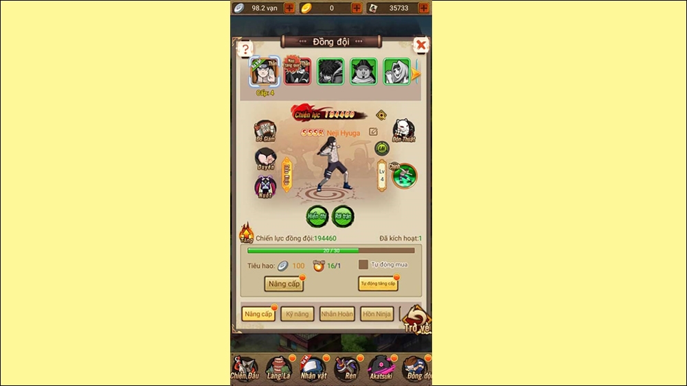 Đồng đội trong game Hỏa Chí Nhẫn Giả
