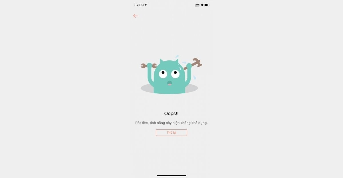 shopee bị lỗi oops