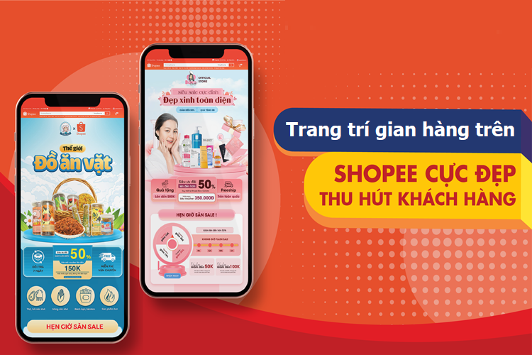 Bước 4: Trang trí gian hàng trên Shopee