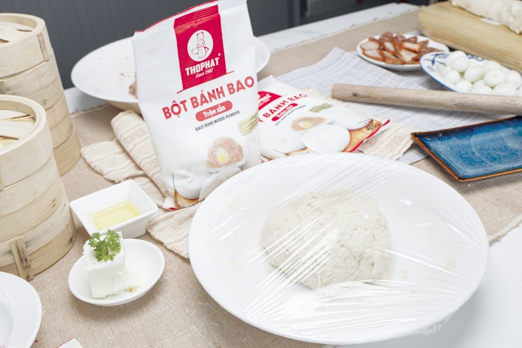 Cách làm bánh bao bằng bột pha sẵn hình 1