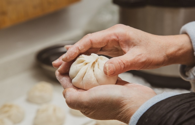 Cách làm bánh bao bằng bột pha sẵn hình 7