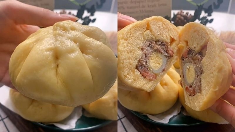 Cách làm bánh bao bằng bột pha sẵn hình 8